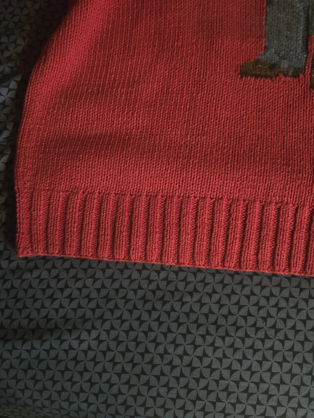Polo by Ralph Lauren Red Polo Executive Bear Hand Knit Sweater. Like New.